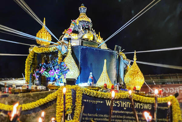 พระราหู ที่วัดท่าไม้ สมุทรสาคร 